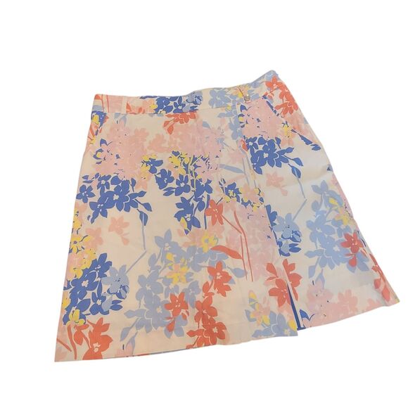 GOLFINO Tropical Floral Athletic Golf Skirt With Built In Shorts Skort Size 8 - Picture 1 of 6